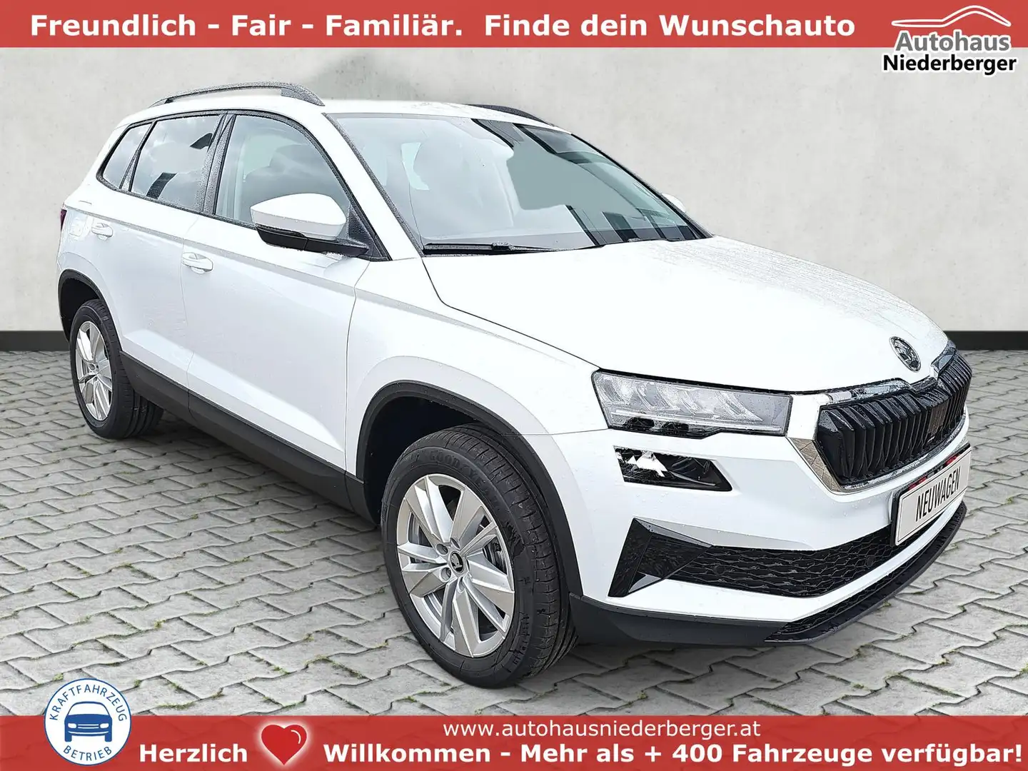 Skoda Karoq Selection 1.5 TSI DSG Navi / ACC Kamera 110 kW ... Weiß - 1