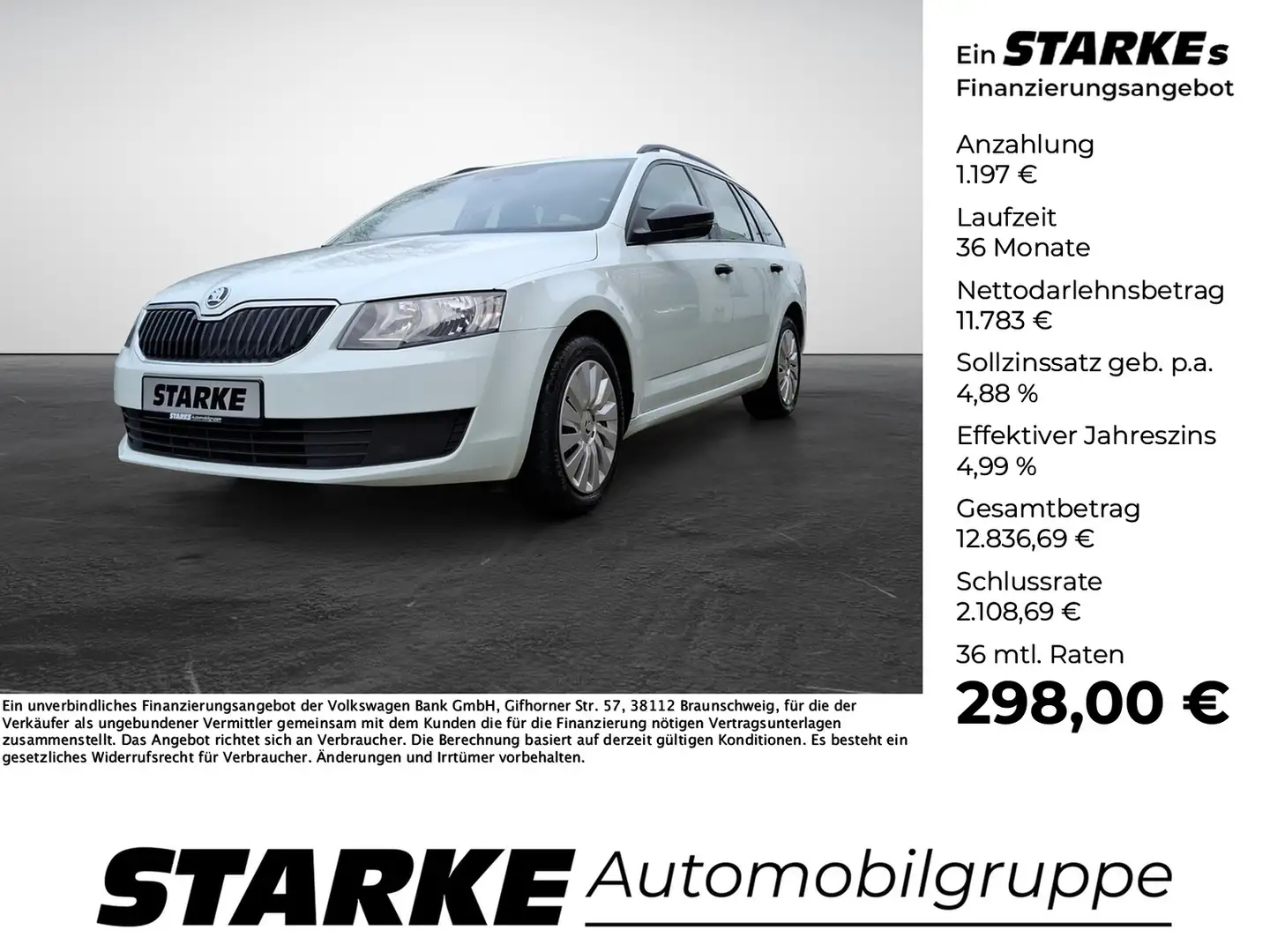 Skoda Octavia Combi 1.6 TDI Active Biały - 1