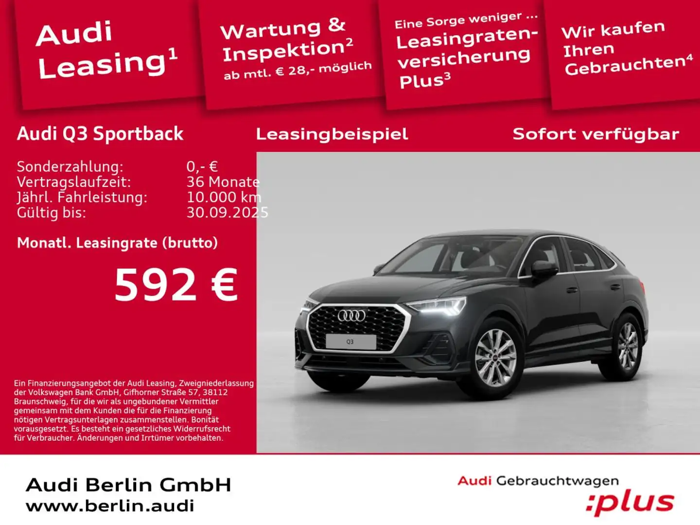Audi Q3 35 TFSI S tronic Schwarz - 1
