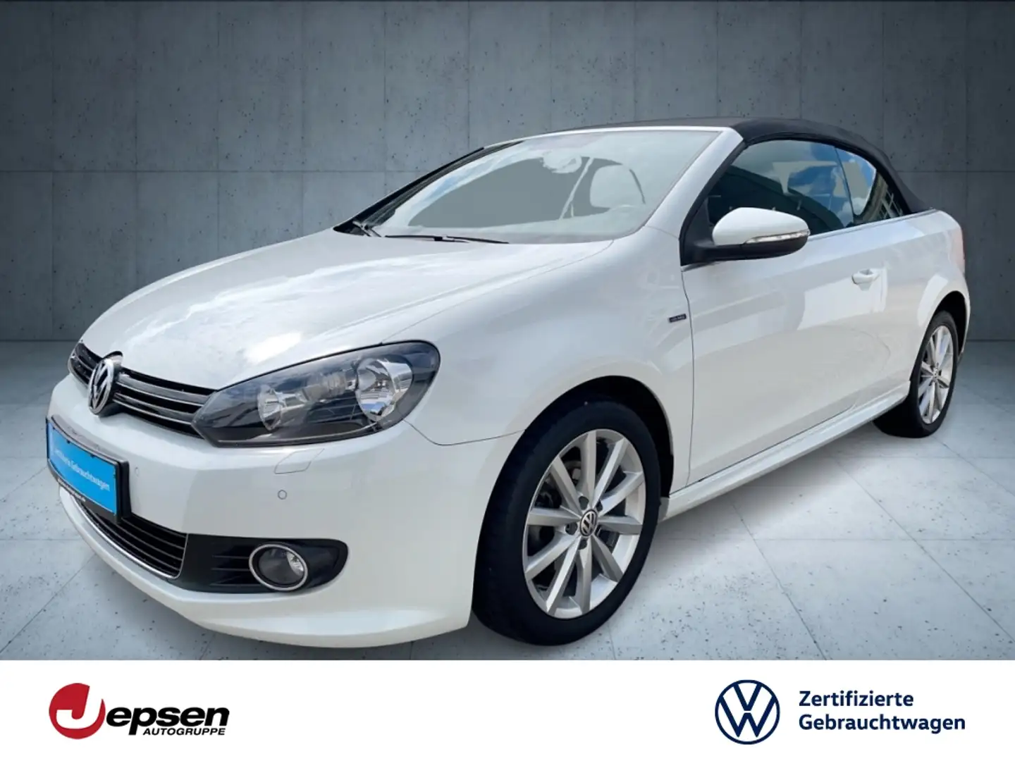 Volkswagen Golf VI Cabrio LOUNGE 1.2 TSI LM+SHZ+PDC+Navi Weiß - 1
