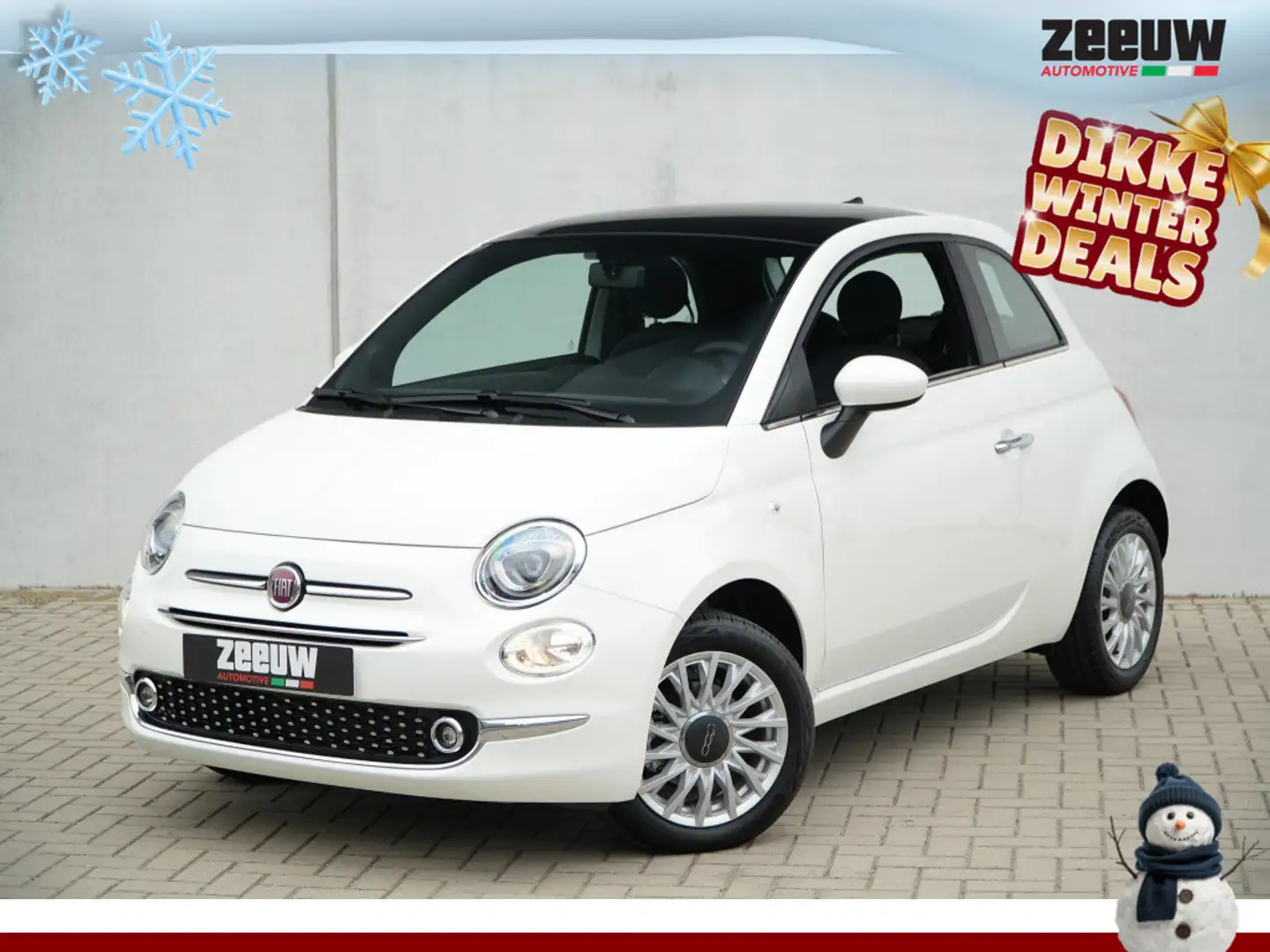 Fiat 500 1.0 Hybrid 70 PK Dolcevita Finale | Carplay | Pano Weiß - 1