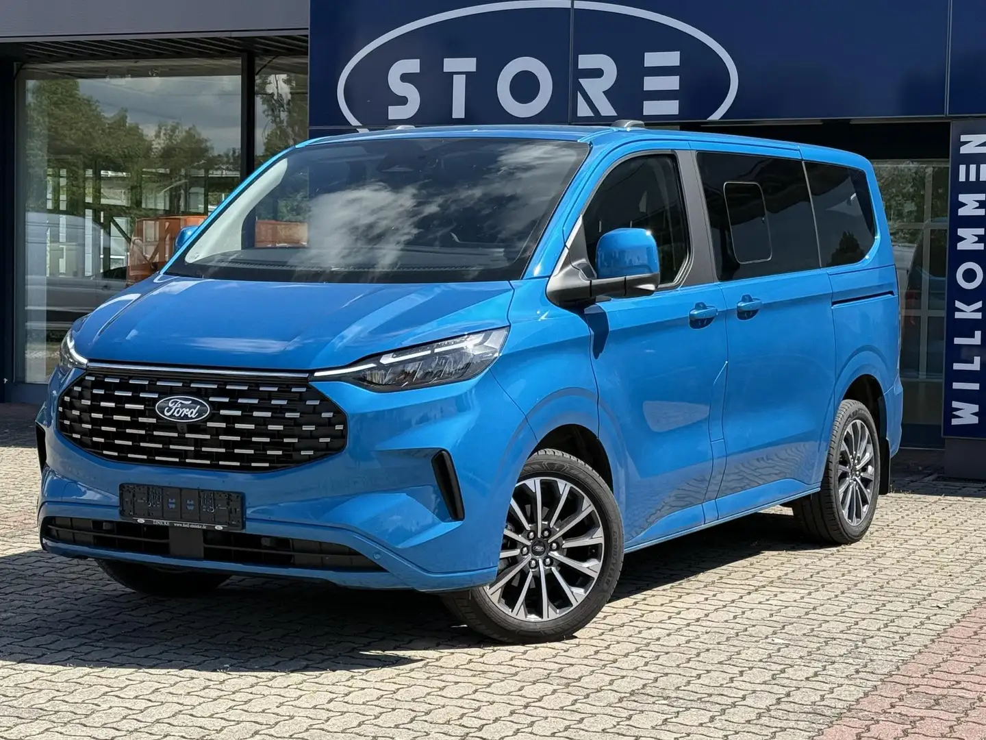 Ford Tourneo Custom L1H1 Titanium X Top Plus Ausstattung Blau - 2