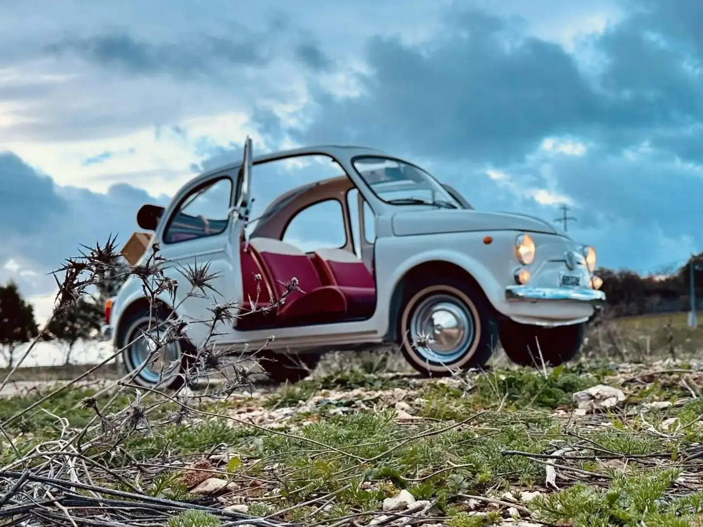 Fiat 500 D Trasformabile Blanc - 1