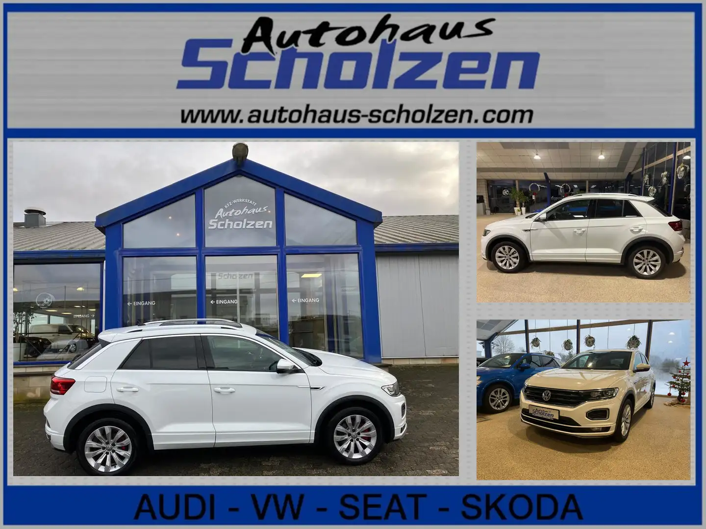 Volkswagen T-Roc 2.0 TDI 4Motion R-LINE DSG SHZ AHK Blanco - 1