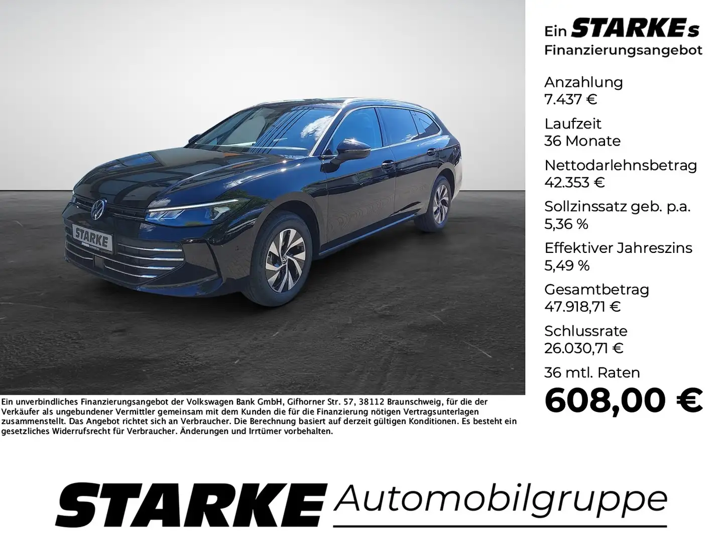 Volkswagen Passat Variant 2.0 TDI DSG Business Noir - 1