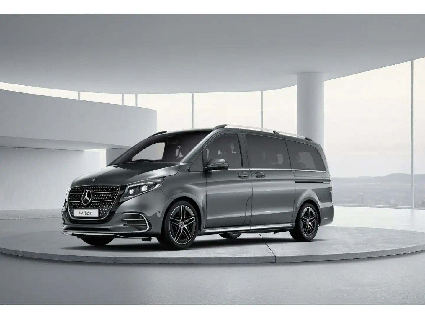 Mercedes-Benz V 300 V300 d 4MATIC AVANTGARDE Lang 7-Sitze AHK 2,5t Gris - 1