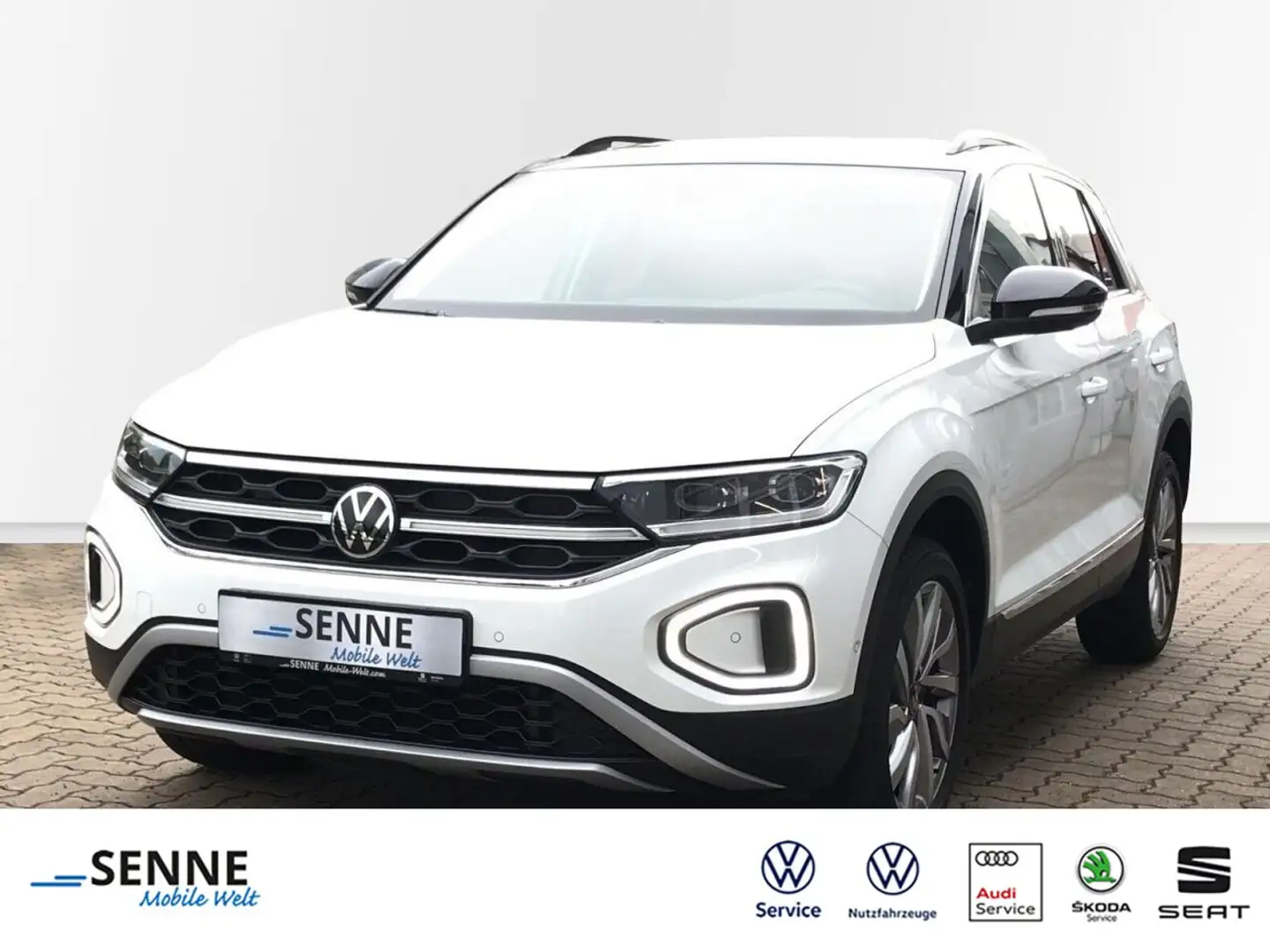 Volkswagen T-Roc T-Roc 1.5 TSI DSG Style, Matrix, Standh. Pano, A Weiß - 1