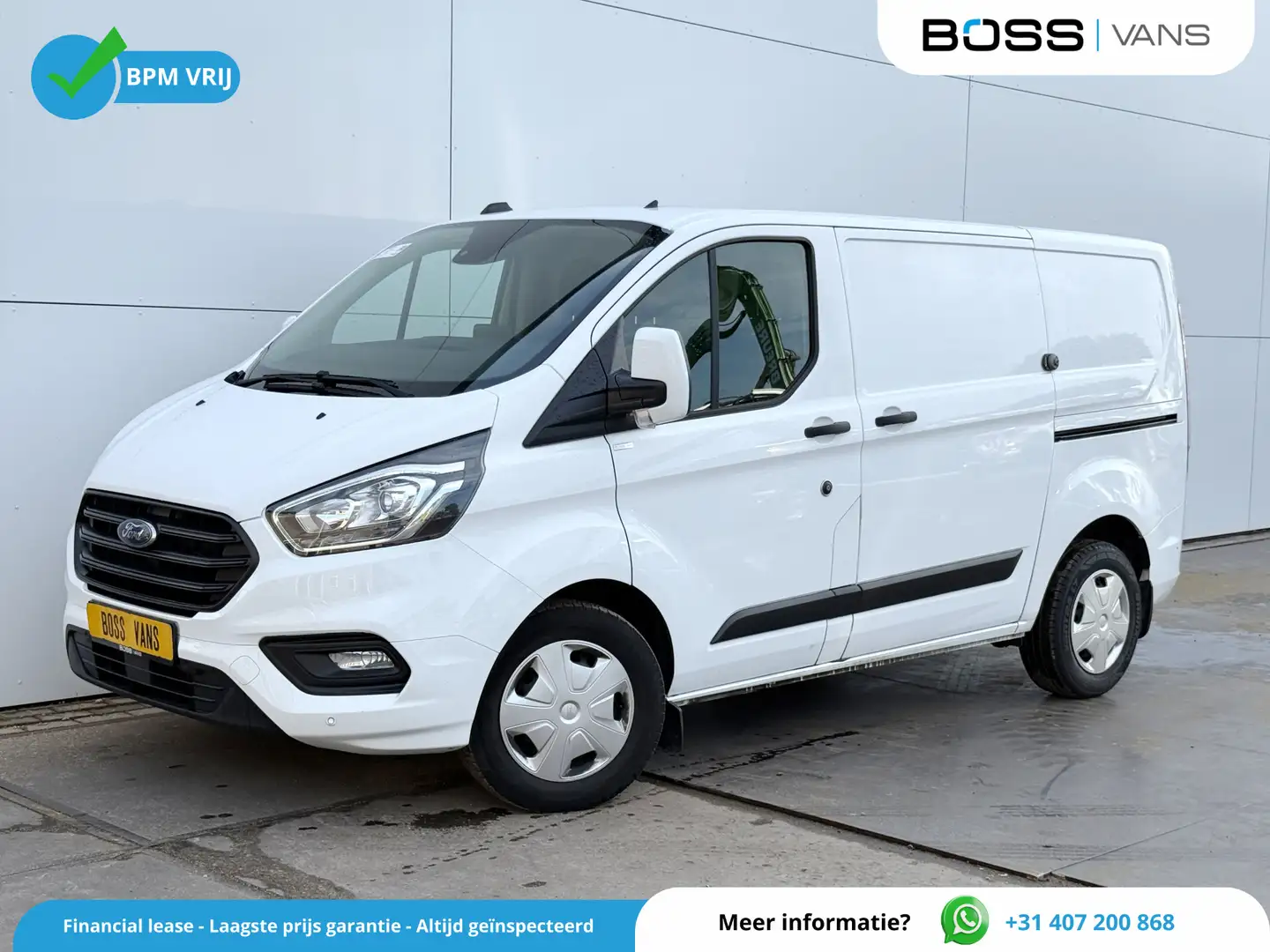 Ford Transit Custom 2.0 TDCI 130PK Automaat L1H1 Dubbele Schuifdeuren Wit - 1