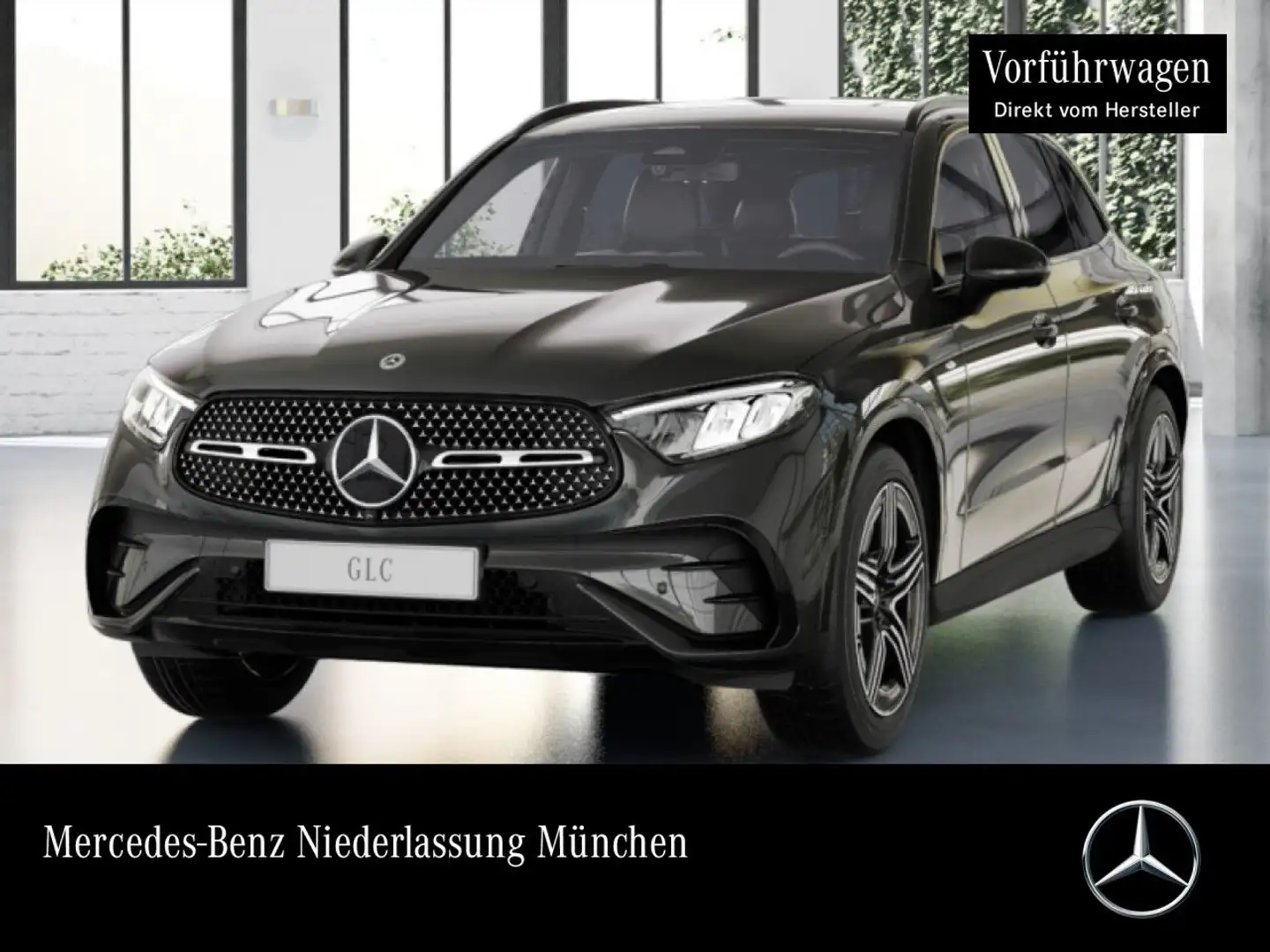 Mercedes-Benz GLC 300 de 4M AMG+NIGHT+360+AHK+LED+TOTW+KEYLESS Grau - 1