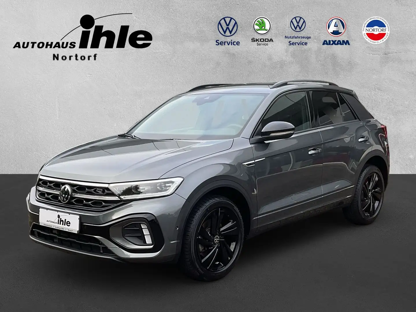 Volkswagen T-Roc 1.5 TSI R-Line DSG RFK Navi ACC PDC Sitzh Silber - 1