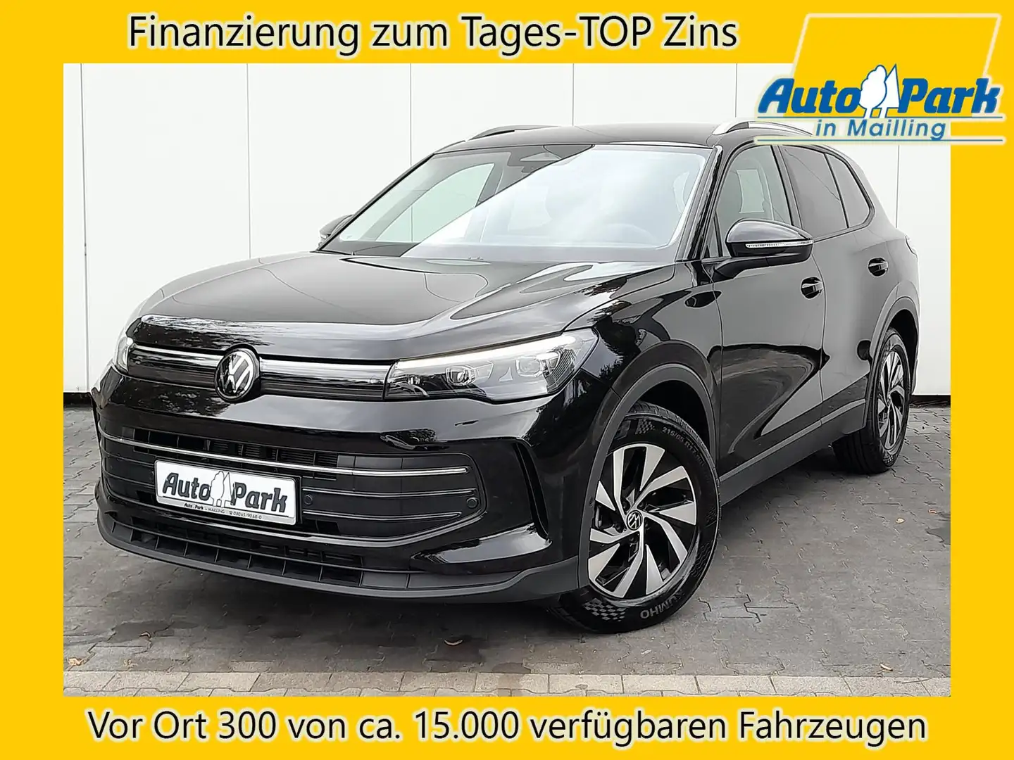 Volkswagen Tiguan 1.5 eTSI Life NAVI~AHK~ACC~LED~RFK~APP~SHZ Schwarz - 1