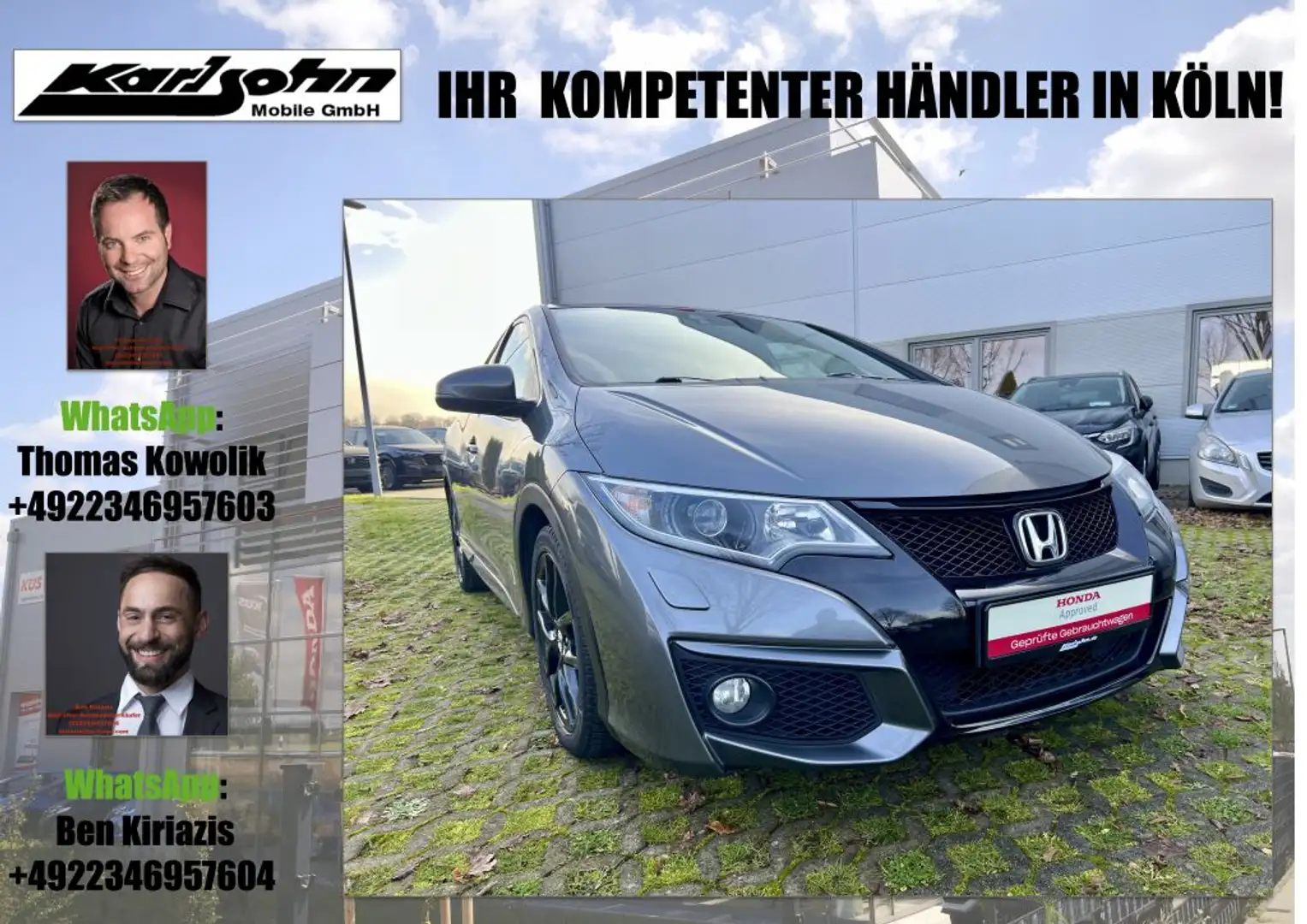 Honda Civic 1.8 i-VTEC Sport Argent - 1