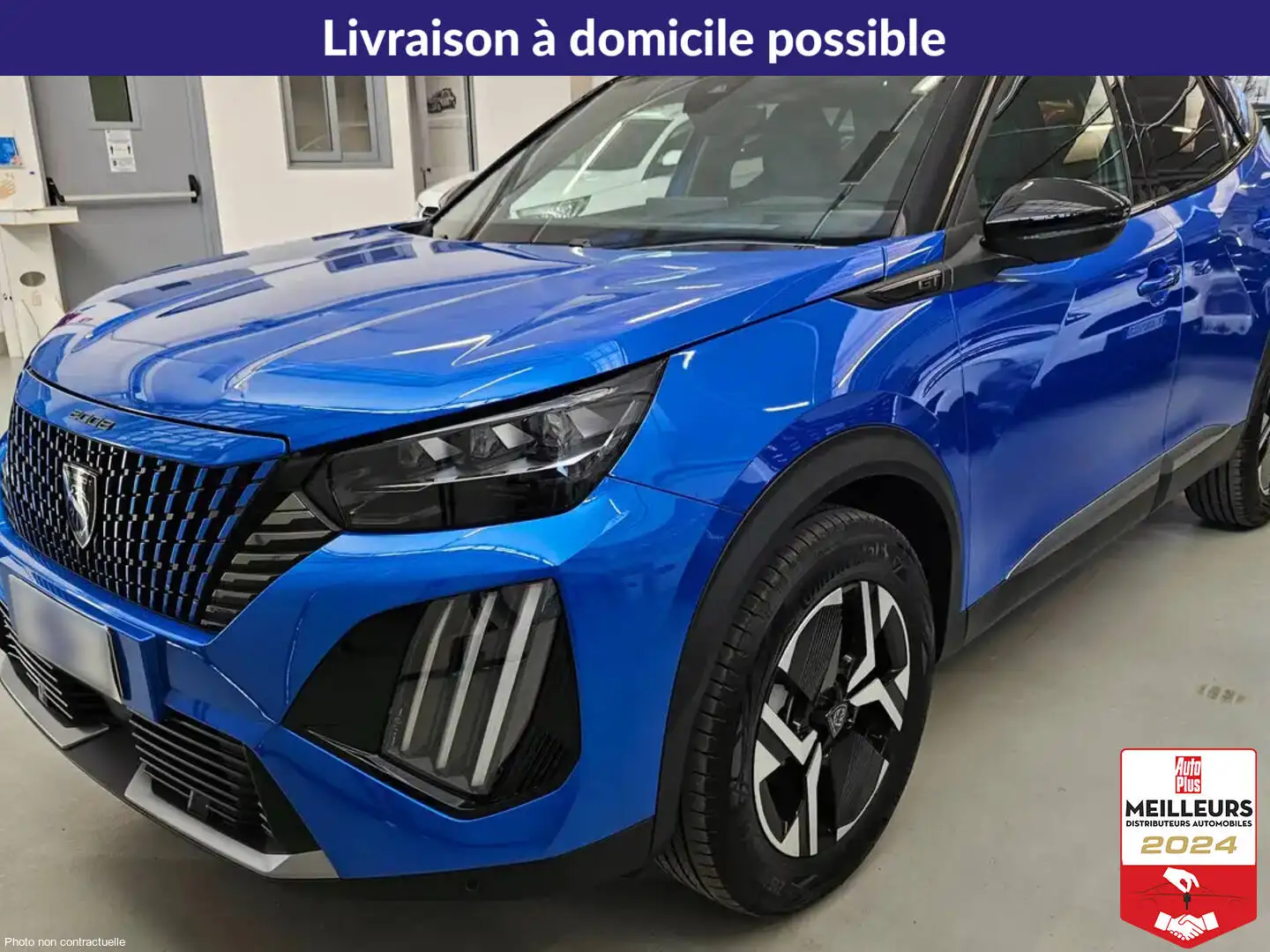Peugeot 2008 Hybrid 145 e-DCS6 GT +GPS +ACC +360 Bleu - 1