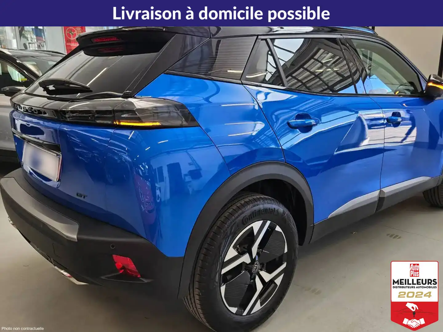 Peugeot 2008 Hybrid 145 e-DCS6 GT +GPS +ACC +360 Bleu - 2