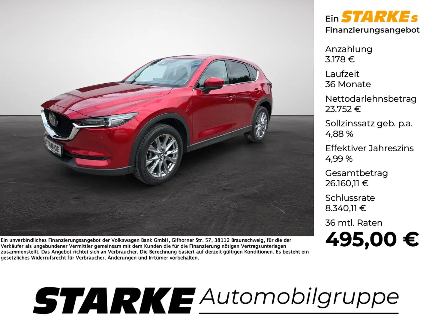 Mazda CX-5 2.5 Skyactiv-G Sports-Line Rot - 1