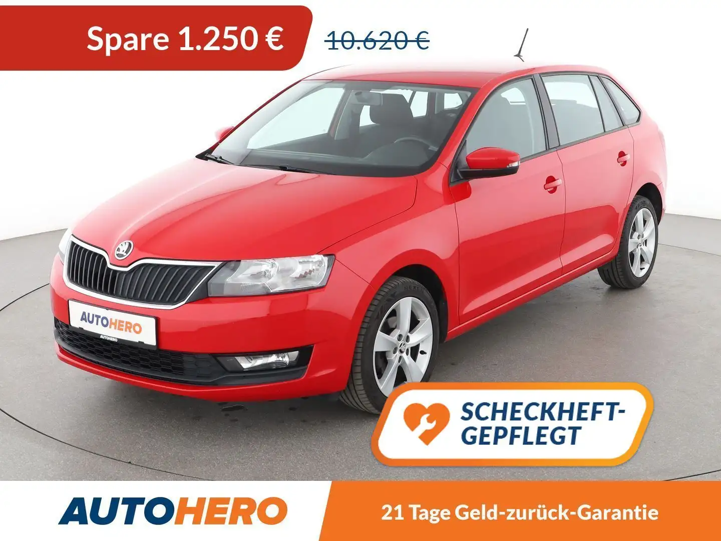 Skoda Rapid/Spaceback 1.0 TSI Cool Edition *PDC*KLIMA* Rot - 1