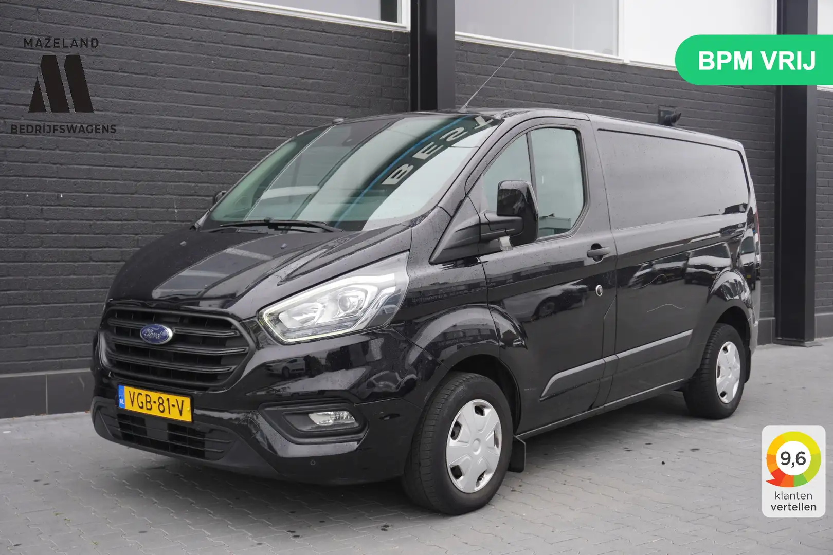 Ford Transit Custom 2.0 TDCI EURO 6 - Airco - Navi - Trekhaak - PDC - Noir - 1