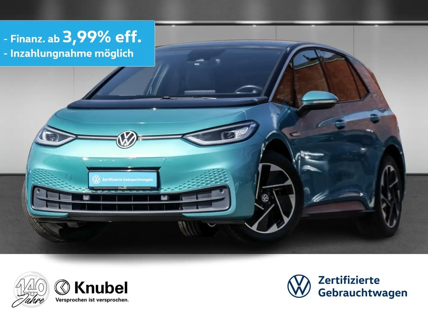 Volkswagen ID.3 Pro Performance Tech Matrix Navi Pano TravelAss... Зелений - 1
