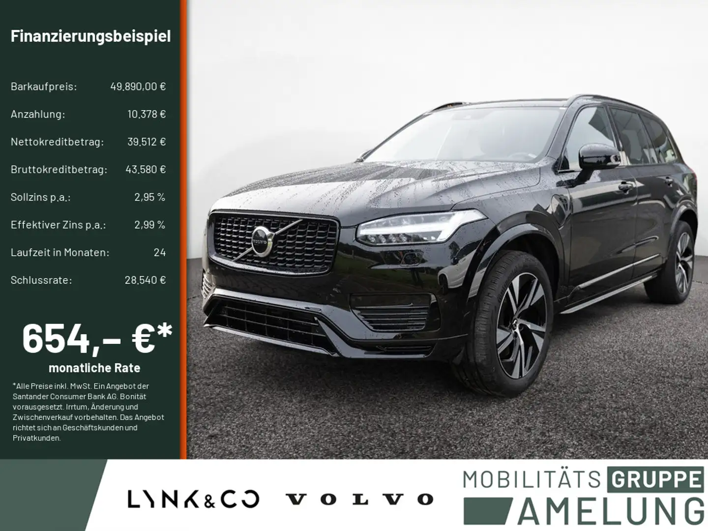 Volvo XC90 Recharge T8 AWD R-Design Edition ACC LED Negro - 1