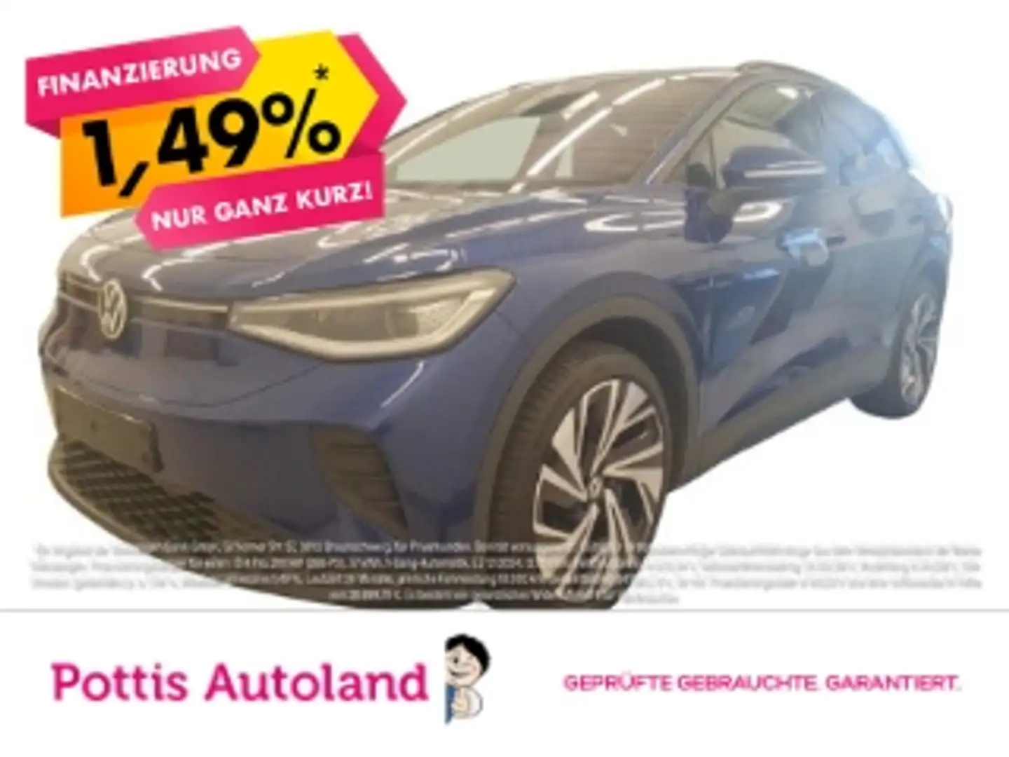 Volkswagen ID.4 PRO NAVI KAMERA KLIMA SHZG PDC ACC Blau - 1