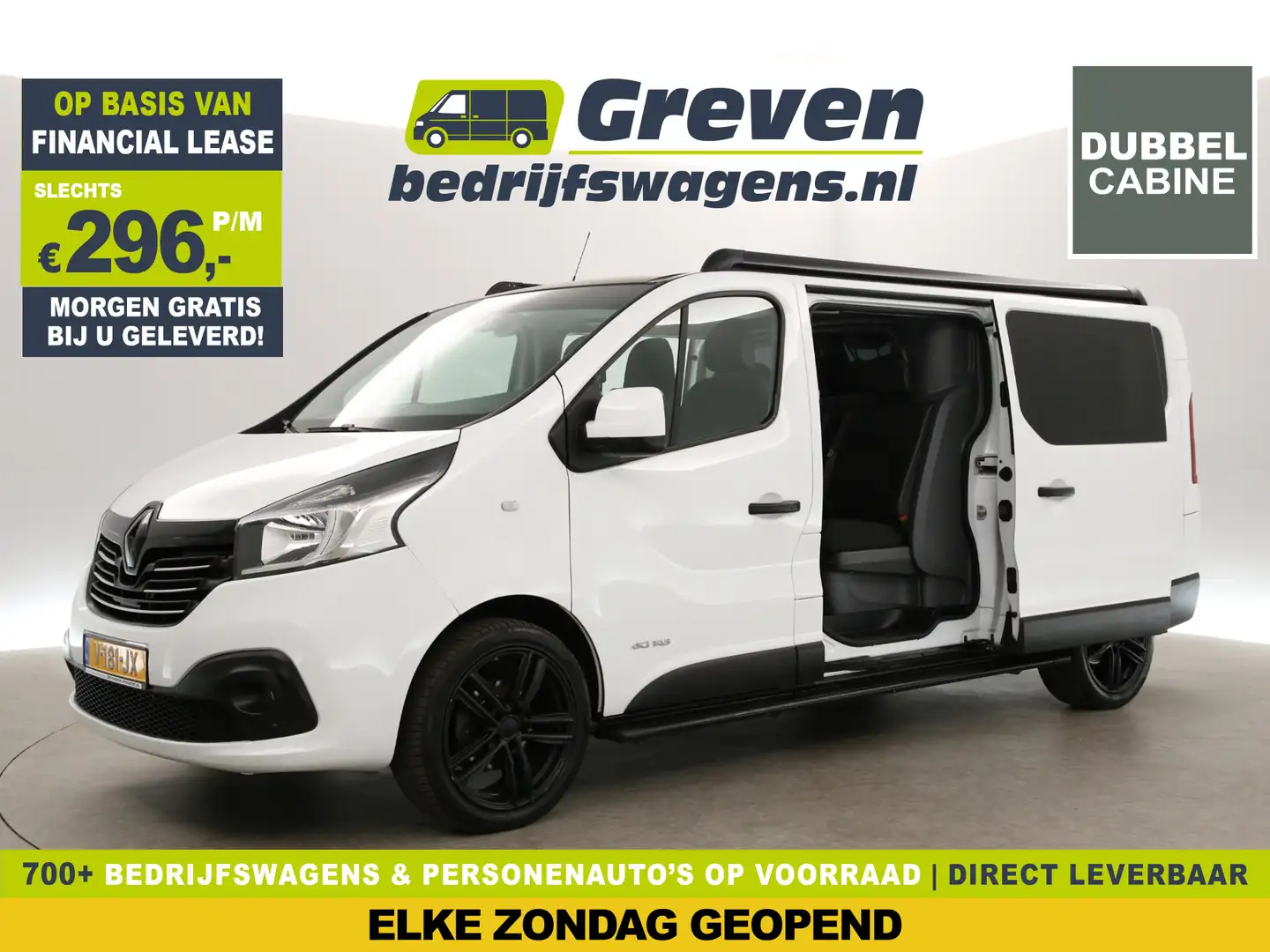 Renault Trafic 1.6 dCi T29 L2H1 | 146PK | Dubbele Cabine | 6 Pers Wit - 1
