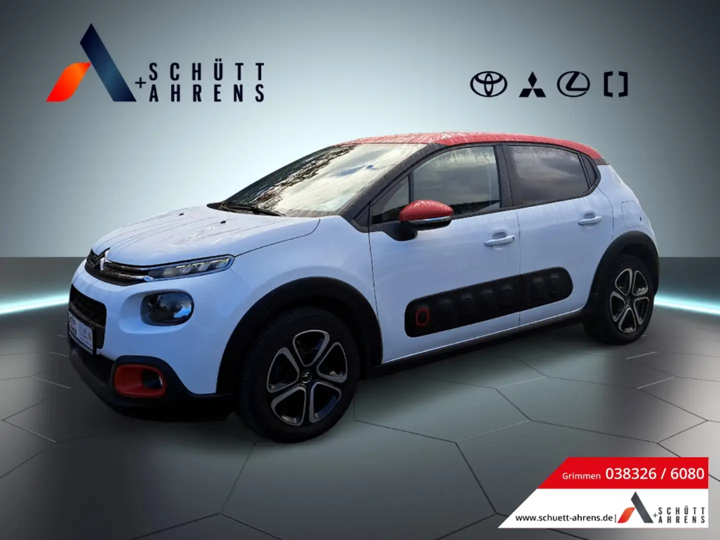 Citroen C3 Feel 1,2 Pure Tech 68 EU6d-T Klima,Airbags, ABS, T Wit - 1