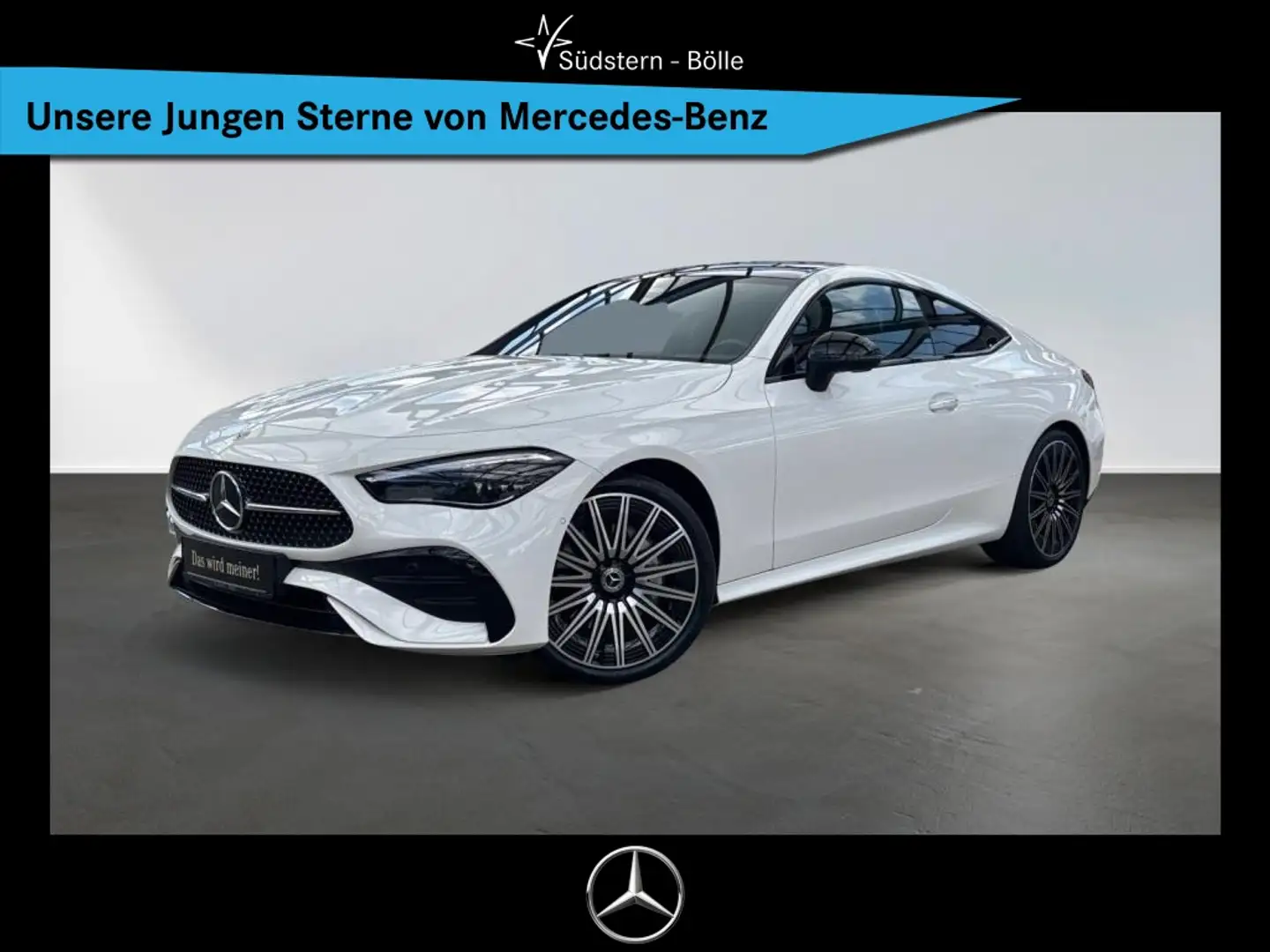 Mercedes-Benz CLE 220 d Coupé AMG+NIGHT+PANO+MEMORY+BURMESTER Alb - 1