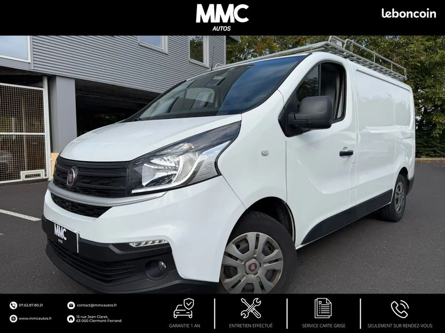 Fiat Talento FGN 1.0 CH1 2.0 MJET 120 PRO LOUNGE TVA RÉCUPÉRABLE Blanc - 1