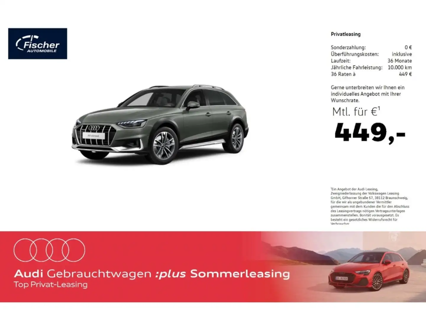Audi A4 allroad 45 TFSI qu. S-Tronic AHK/P-Dach/HUD Grau - 1