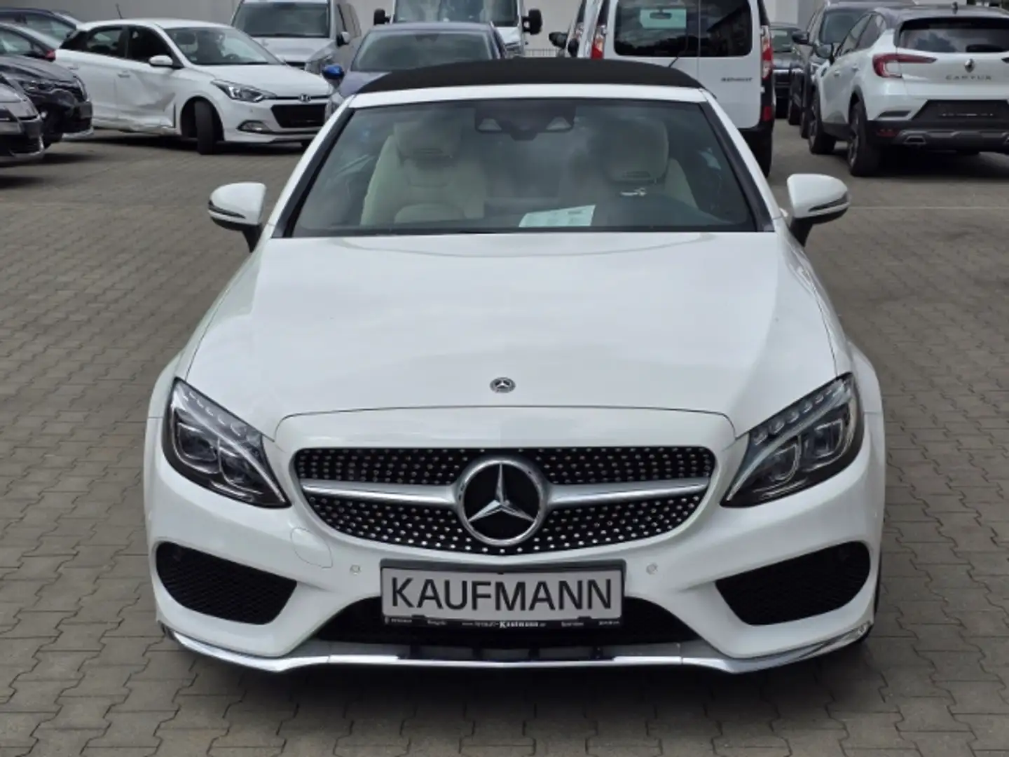 Mercedes-Benz C 400 Cabrio 4Matic AMG Line Sportpaket HUD AHK-klappbar Weiß - 2