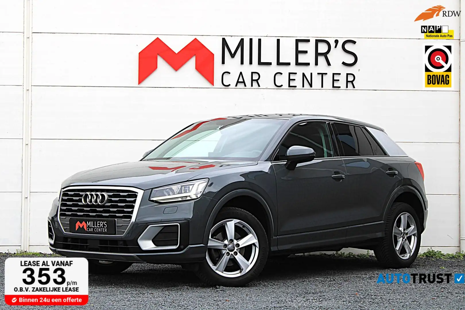 Audi Q2 35 TFSI CoD Sport MATRIX LED LEDER STOELVERWARMING Grijs - 1