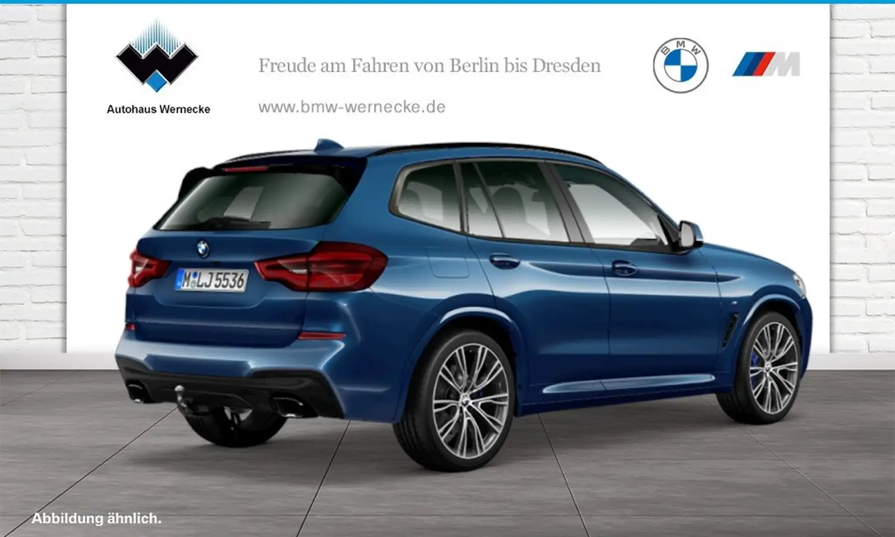 BMW X3 M 40d ZA Head-Up HK HiFi DAB LED WLAN AHK Blauw - 2