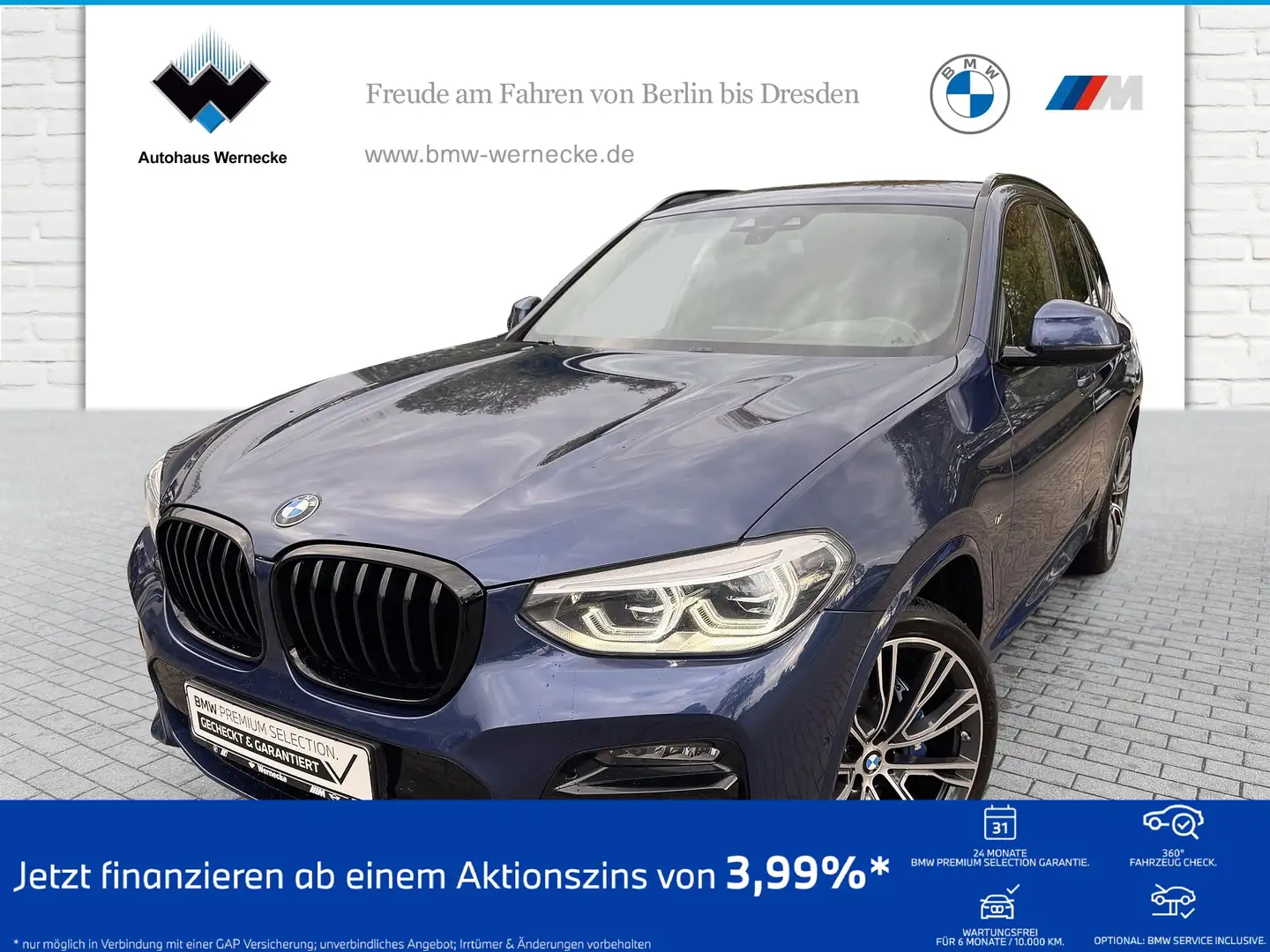 BMW X3 M 40d ZA Head-Up HK HiFi DAB LED WLAN AHK Blau - 1