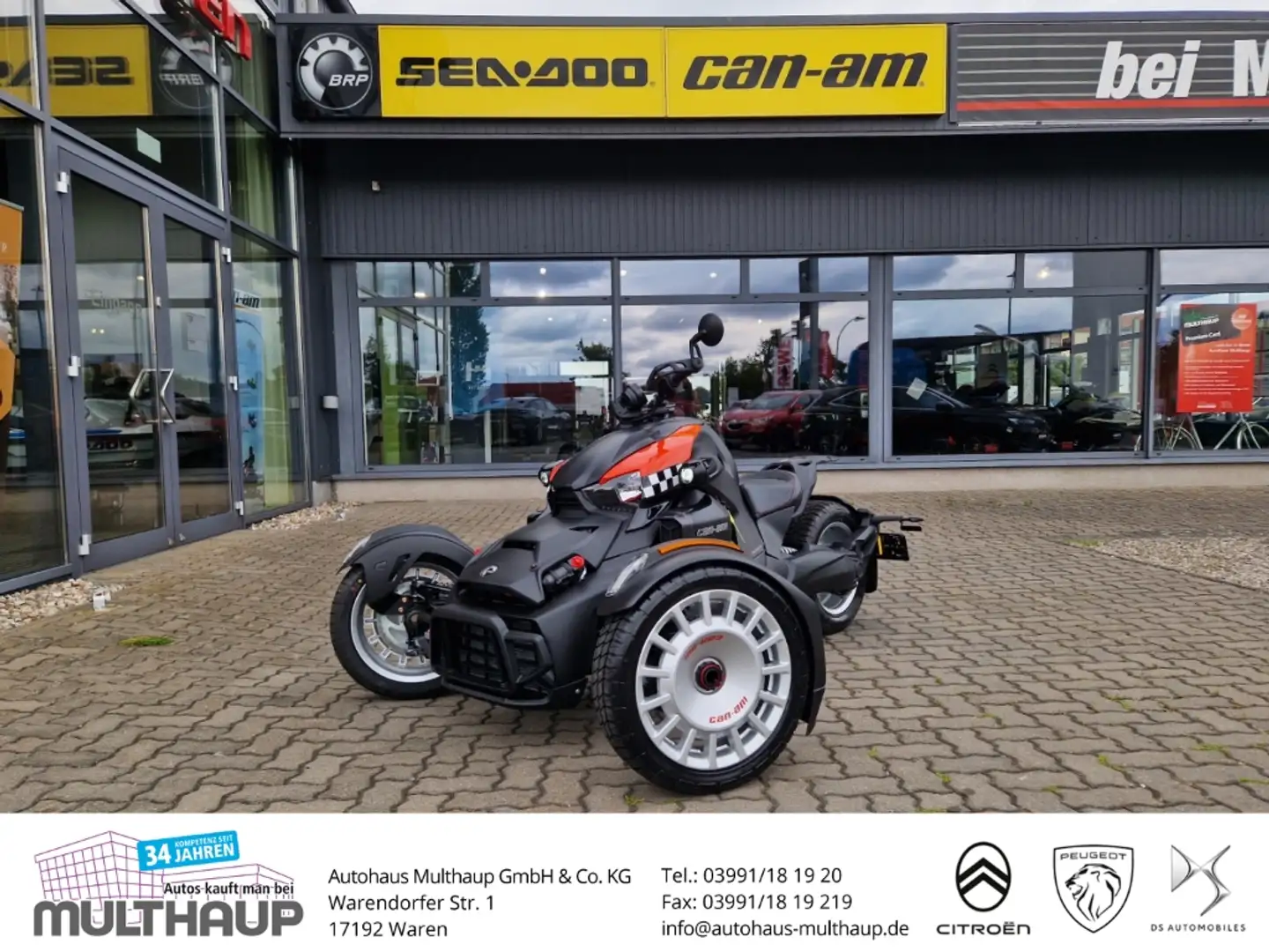 Can-Am Ryker Rally 900 MY 25 + SOFORT VERFÜGBAR Negro - 1