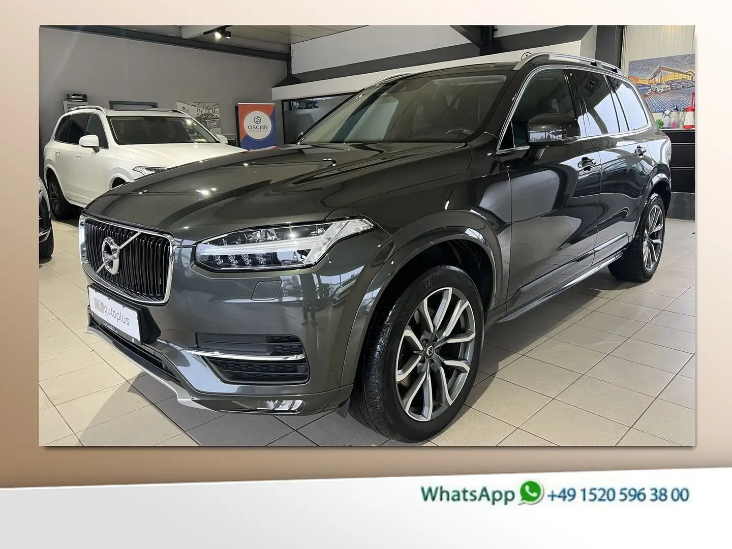 Volvo XC90 D5 Momentum AWD ACC BLIS AHK 360° WinterPro Gris - 1