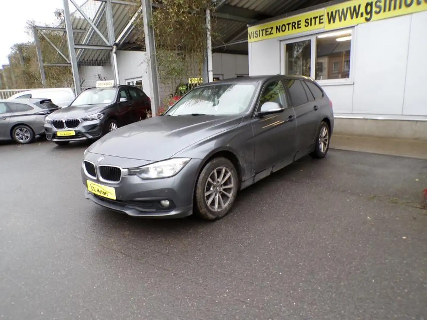 BMW 316 2.0D Break 116CV Gris 07/16 Airco GPS Bluetooth Grau - 1