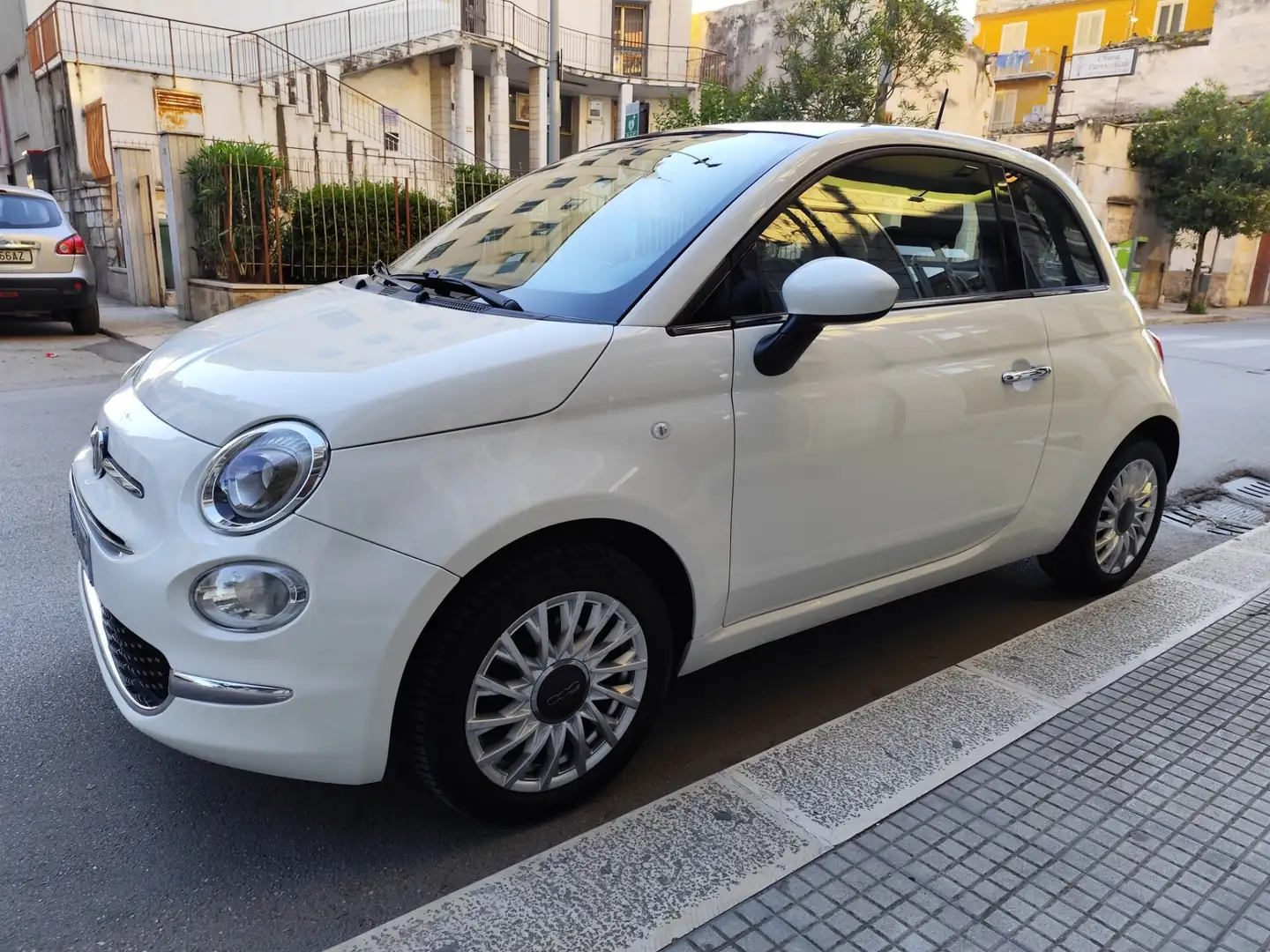 Fiat 500 1.2 EasyPower GPL Lounge TETTO Blanc - 2