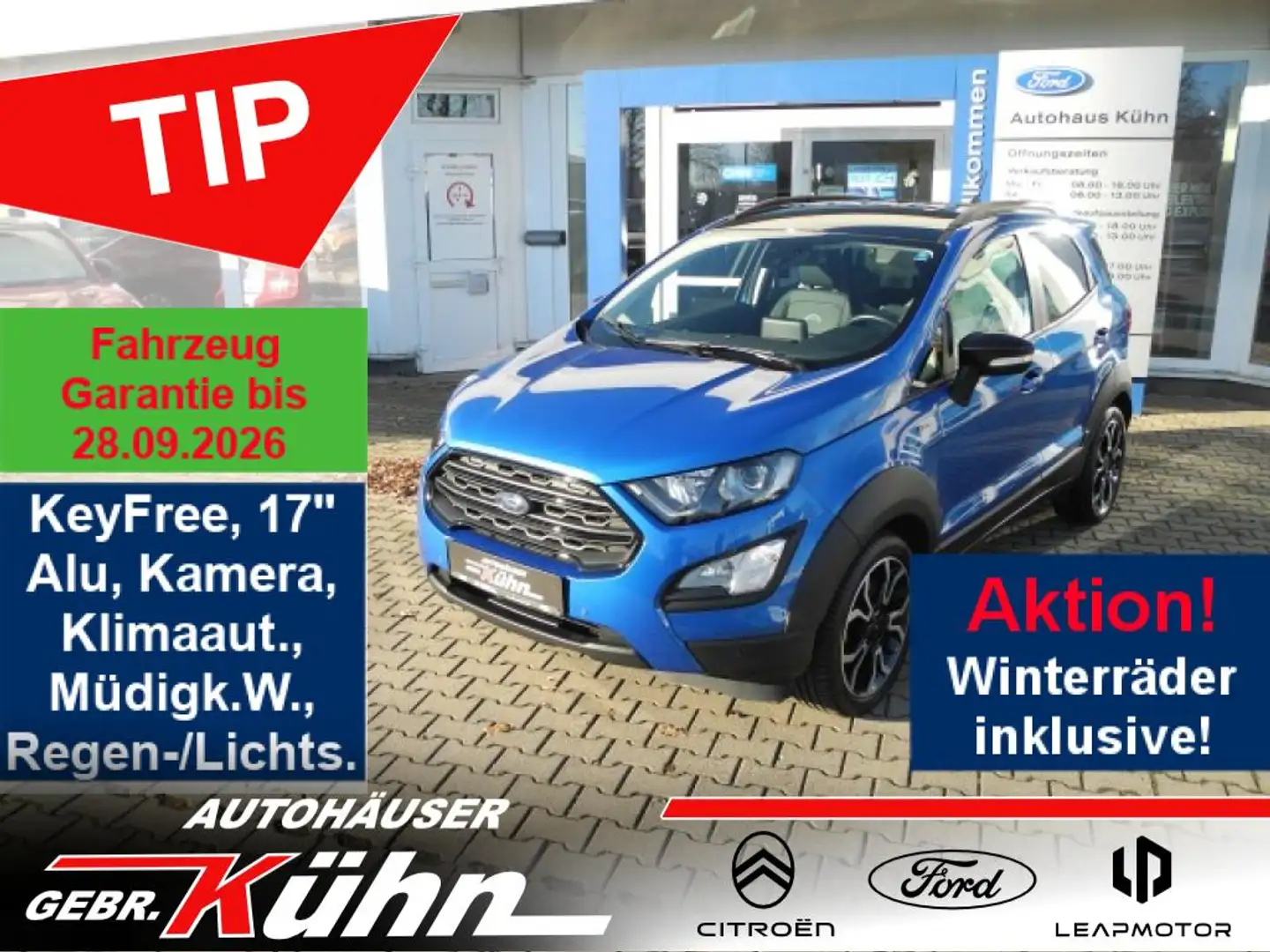 Ford EcoSport 1.0 ACTIVE - Xenon, Navi, Winterräder Blue - 1