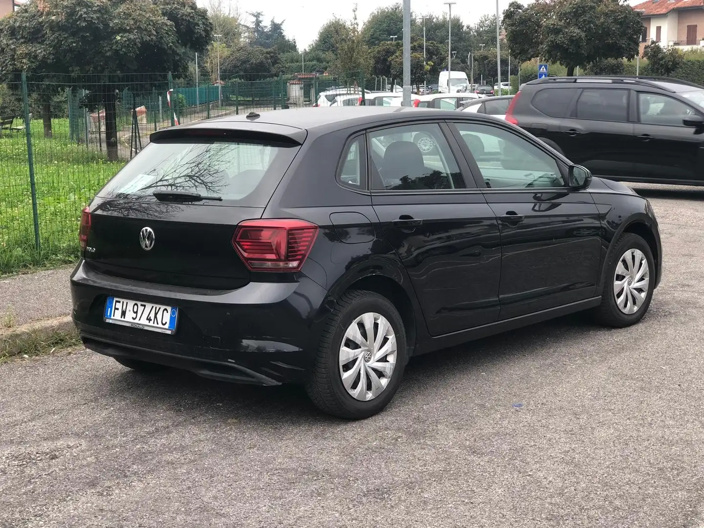 Volkswagen Polo Polo VI 2017 5p 1.0 evo Trendline 65cv Schwarz - 2