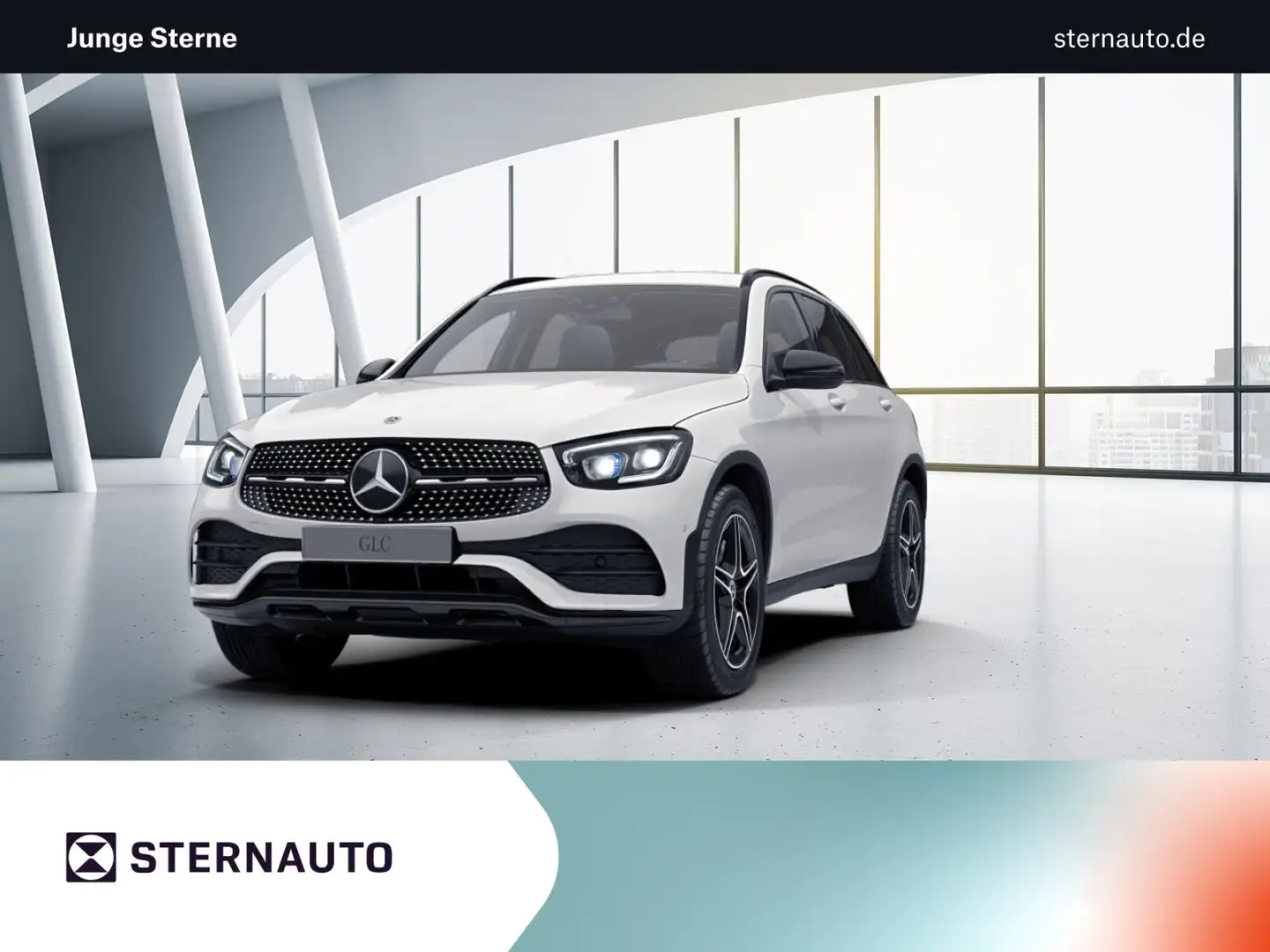 Mercedes-Benz GLC 220 GLC 220 d 4M AMG Nightp Multibeam RüKam AHK HUD Weiß - 1