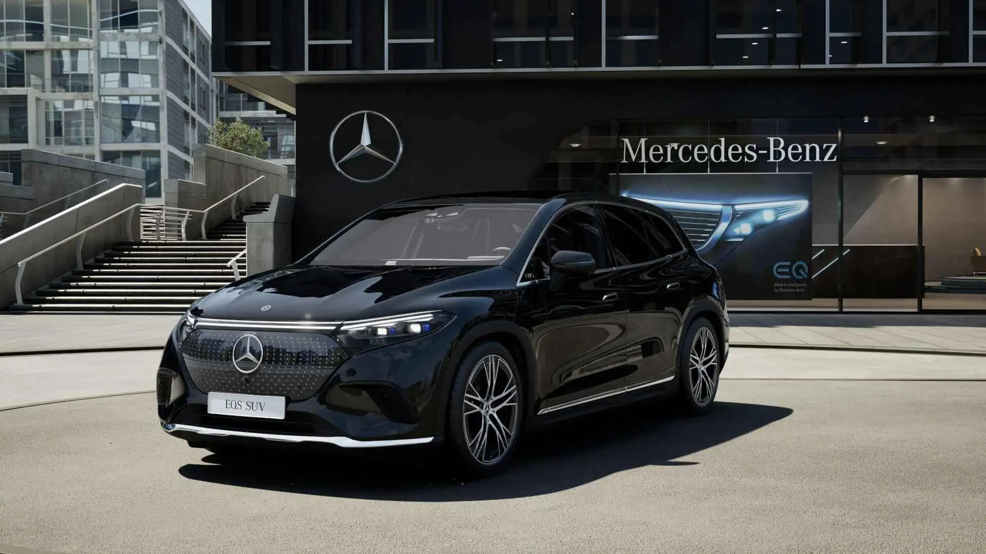 Mercedes-Benz EQS SUV 450+ Luxury Line 108 kWh Zwart - 1
