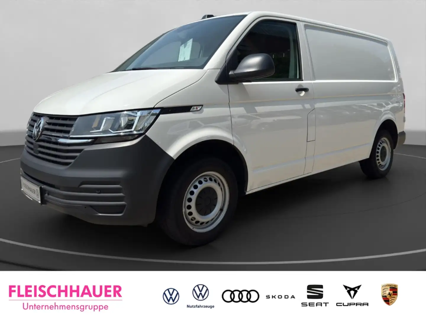 Volkswagen T6.1 Transporter Kasten FWD 2.0 TDI DAB SHZ Spurwechselassistent Sp Weiß - 1