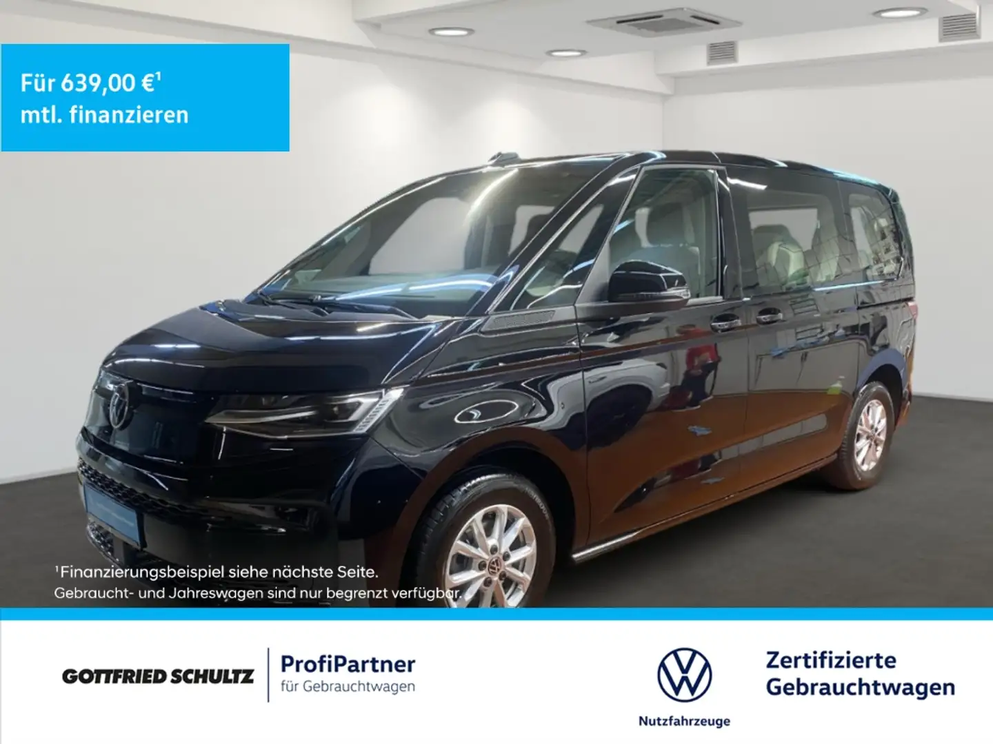 Volkswagen T7 Multivan 2.0 TDI DSG Navigation Panoramadach Schwarz - 1