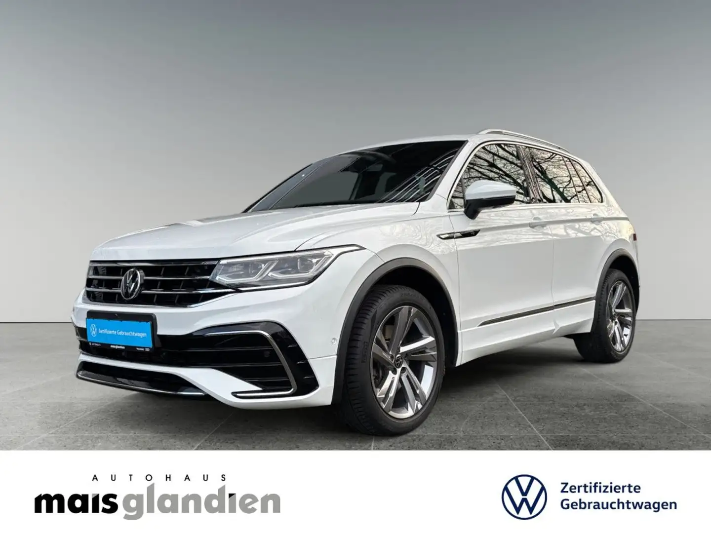 Volkswagen Tiguan 2.0 TDI R-Line 4M. AHK Standhzg Matrix Navi Blanc - 1