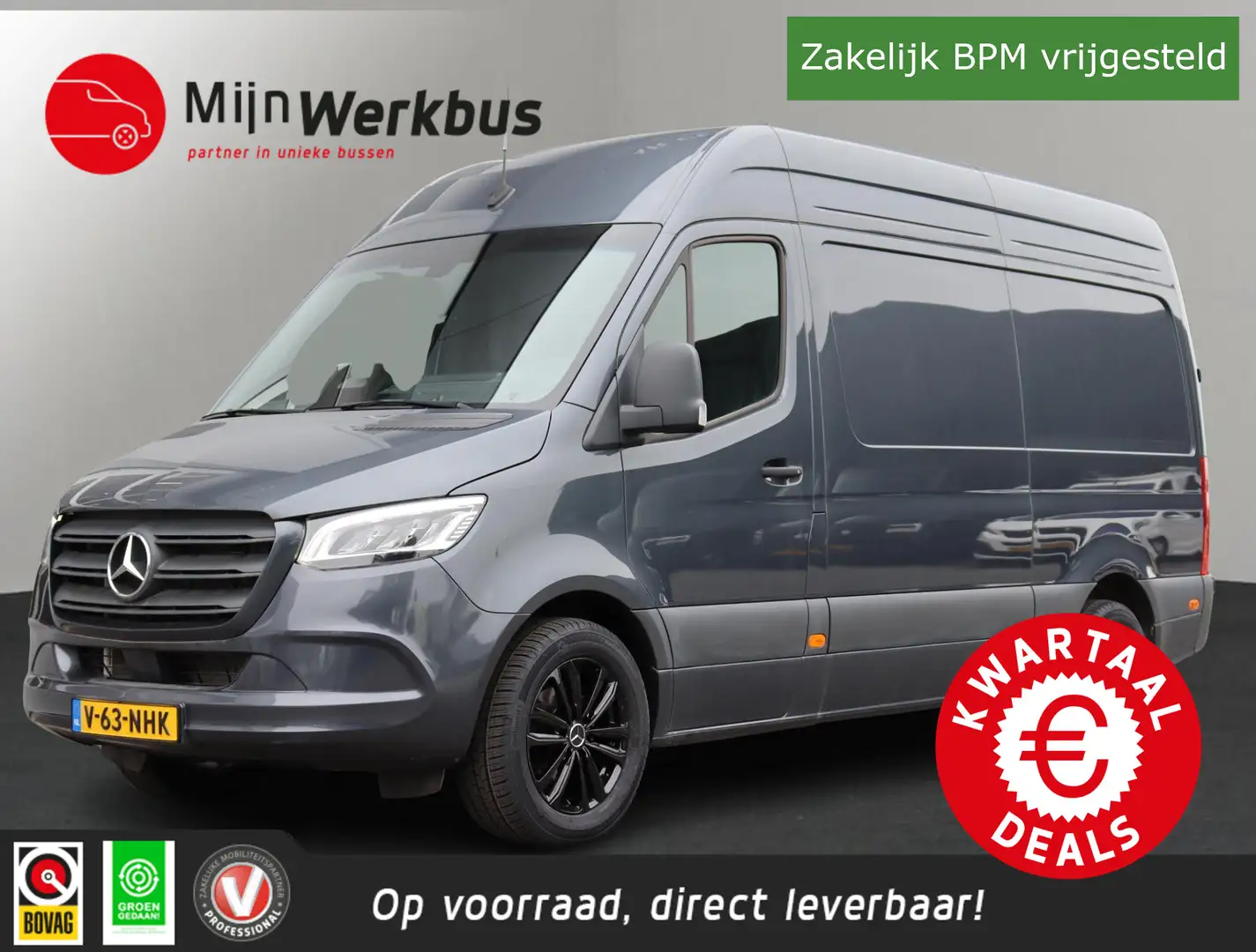 Mercedes-Benz Sprinter 319 1.9 CDI L2 Pro Standkachel! | Achteruitrijcame Gris - 1