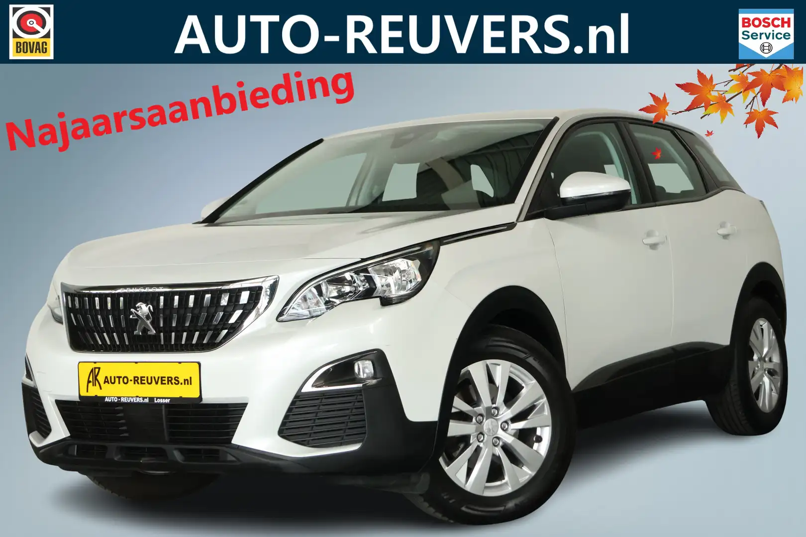 Peugeot 3008 1.2 PureTech Active / Navi / CarPlay / Cruisecontr Blanc - 1