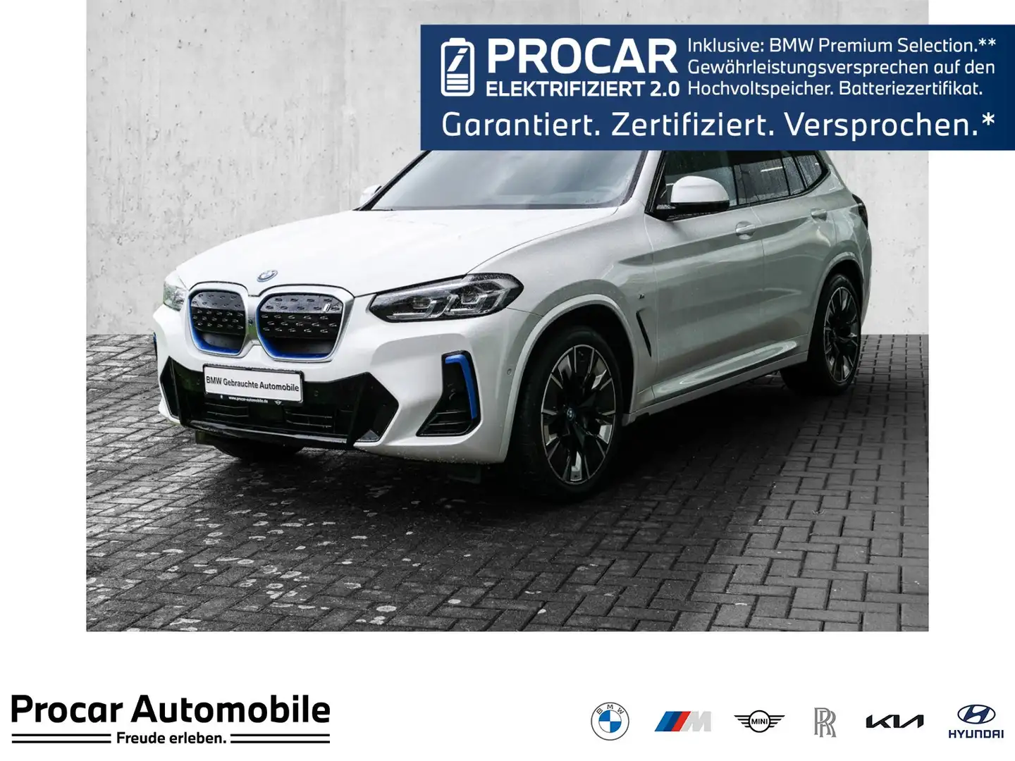 BMW iX3 Impressive 20 " DA Pro PA+ H/K HuD 360 DAB Blanc - 1