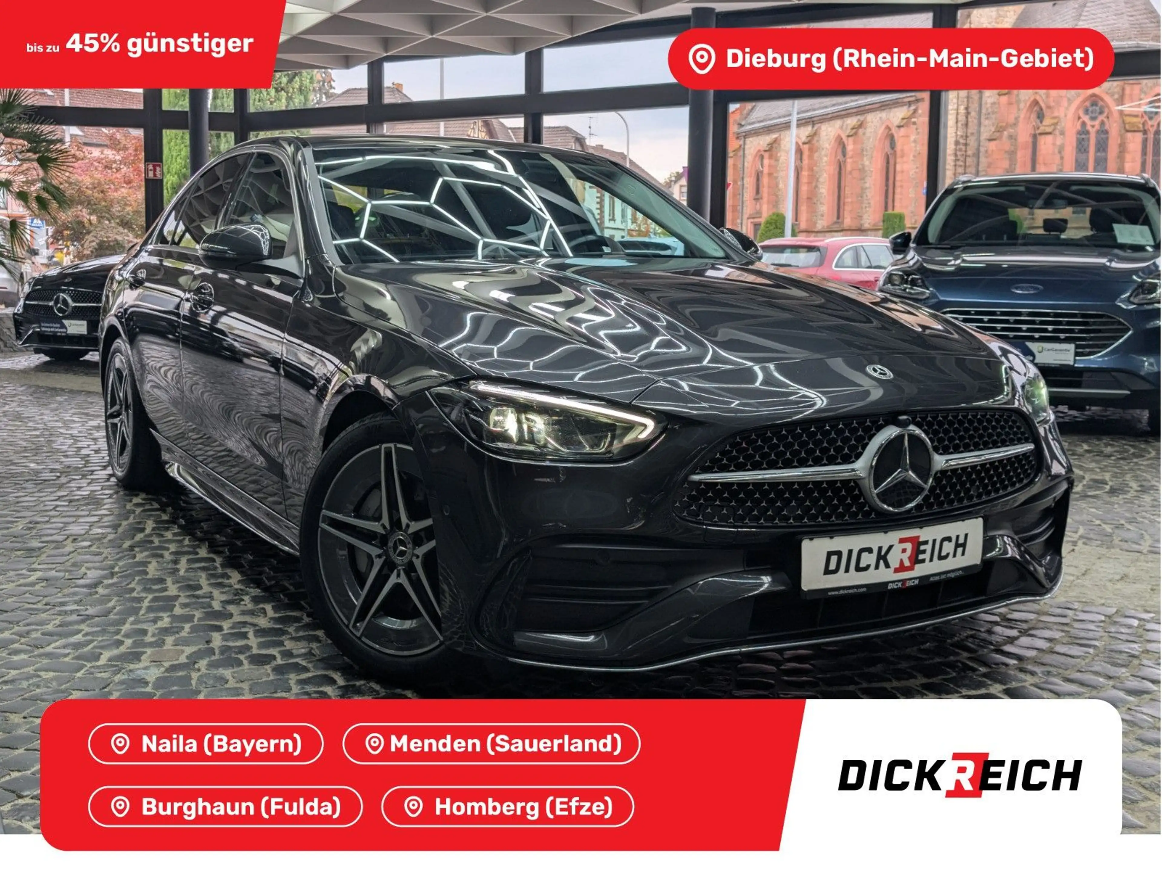 Mercedes-Benz C 220 d AMG BURMESTER*LED*KAM*VIRT*MBUX*AMBI*AHK