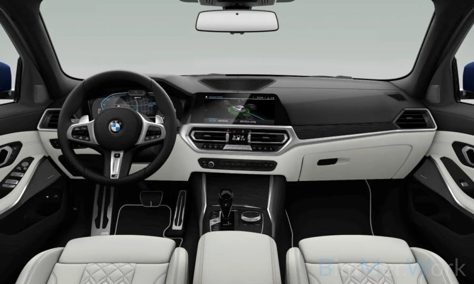 BMW 330 xD M Sport Panoram Kamera Laser HUD DAB H K Bleu - 2