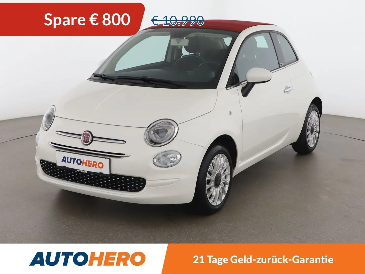 Fiat 500C 1.2 Lounge *FALTDACH*TEMPO*KLIMA*BT* Weiß - 1